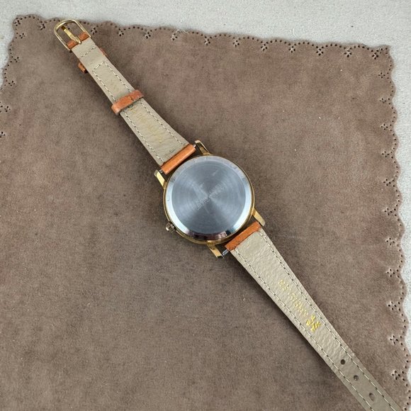 Michele Quartz Moon Phase Watch Gold face Roman Numerals - Picture 8 of 9